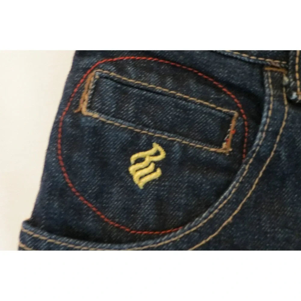 Rocawear Girls Jeans Size 8 Dark Wash Denim Monogram